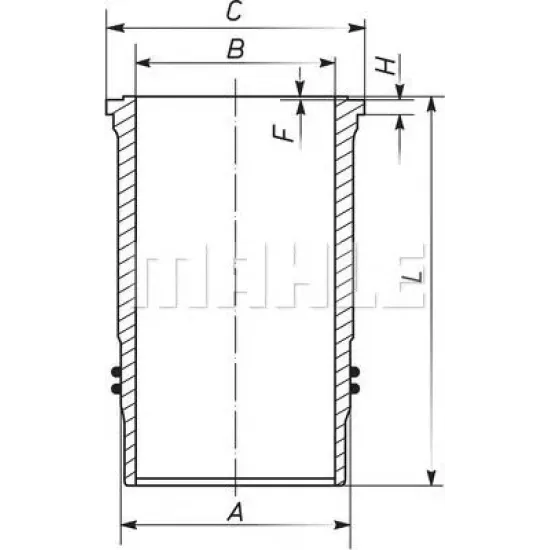 Camasa Cilindru MAHLE ORIGINAL 003 WN 15 01