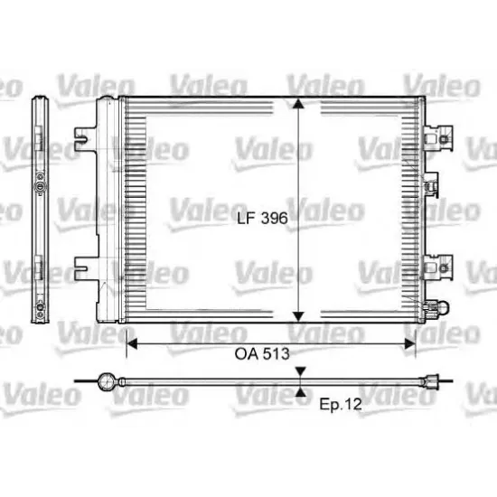 Condensator, Climatizare VALEO 814077