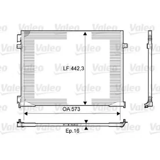 Condensator, Climatizare VALEO 814172