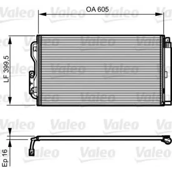 Condensator, Climatizare VALEO 814191