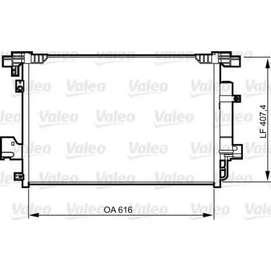 Condensator, Climatizare VALEO 814315