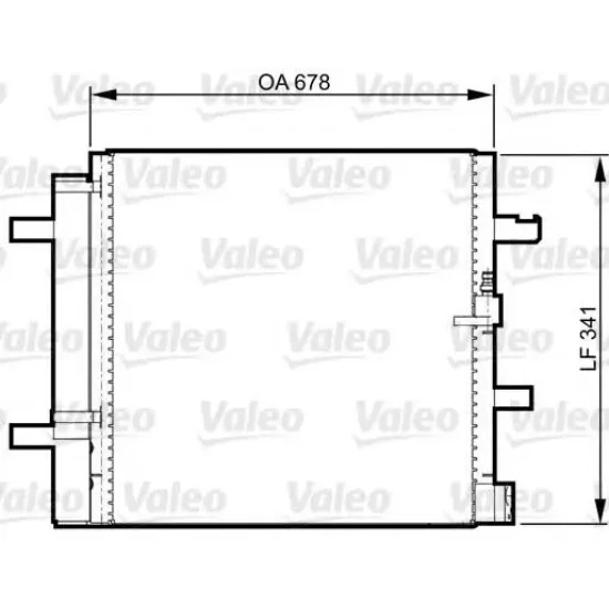 Condensator, Climatizare VALEO 814370