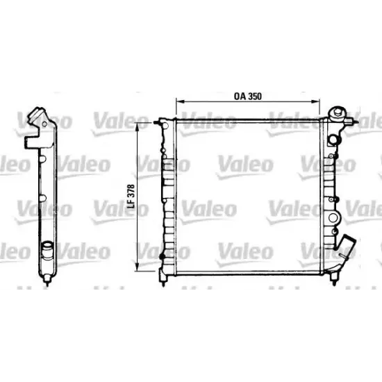 Racire Motor, Radiator VALEO 816654