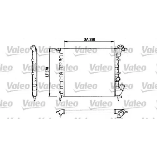 Racire Motor, Radiator VALEO 816655