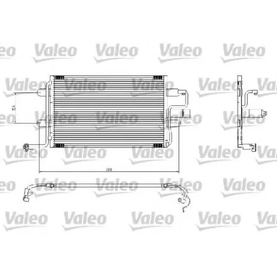 Condensator, Climatizare VALEO 817244