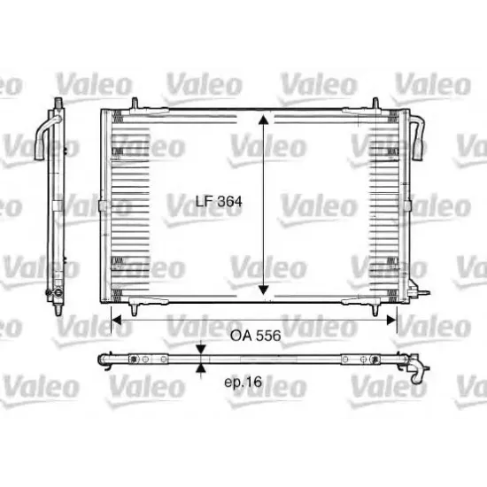 Condensator, Climatizare VALEO 817283