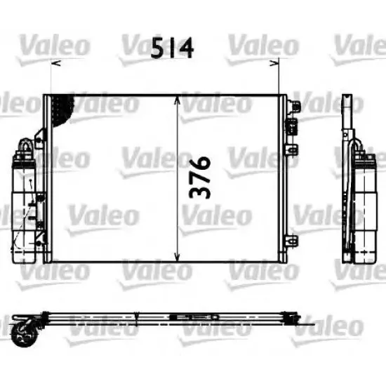 Condensator, Climatizare VALEO 817428