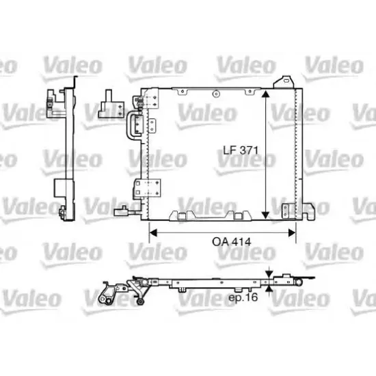 Condensator, Climatizare VALEO 817506