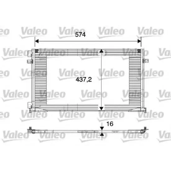 Condensator, Climatizare VALEO 817577