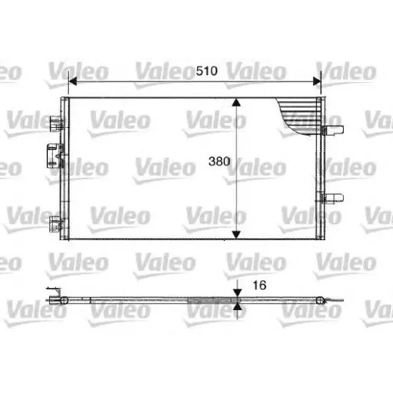 Condensator, Climatizare VALEO 817602