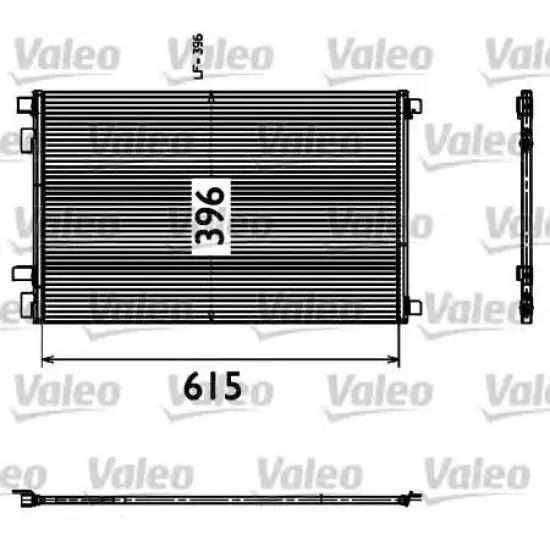 Condensator, Climatizare VALEO 817608