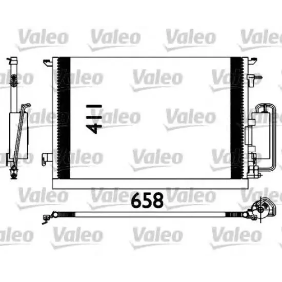 Condensator, Climatizare VALEO 817647