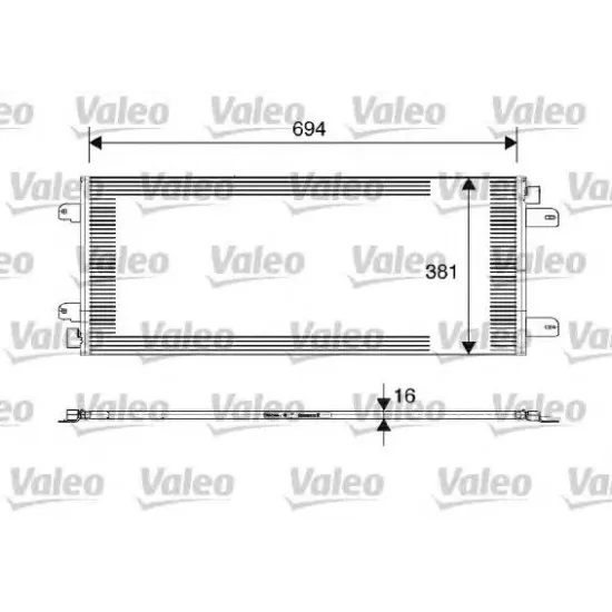 Condensator, Climatizare VALEO 817689