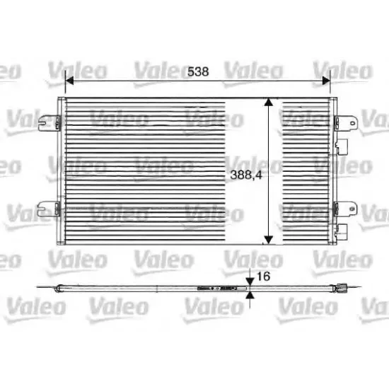 Condensator, Climatizare VALEO 817701