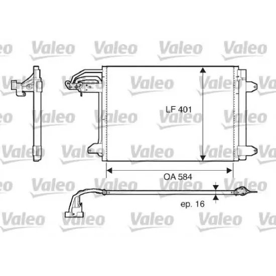 Condensator, Climatizare VALEO 817777