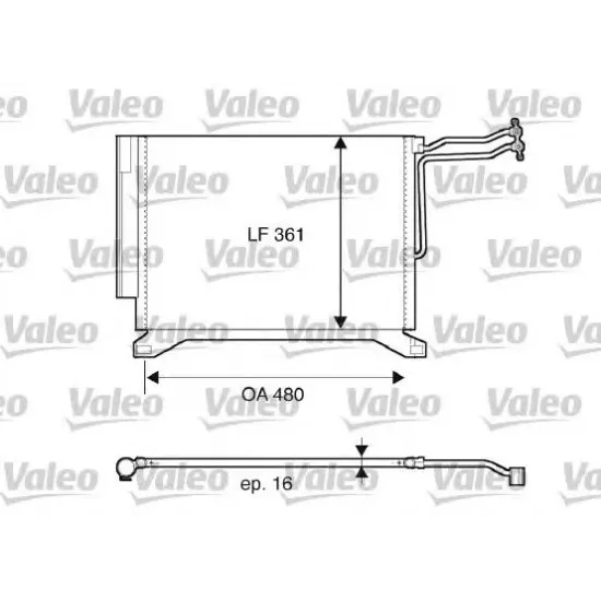 Condensator, Climatizare VALEO 817837