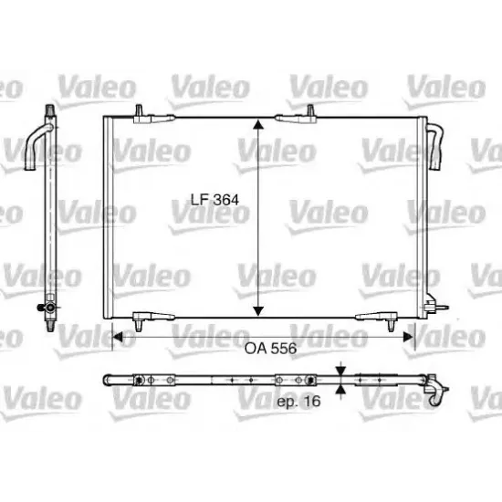 Condensator, Climatizare VALEO 818000