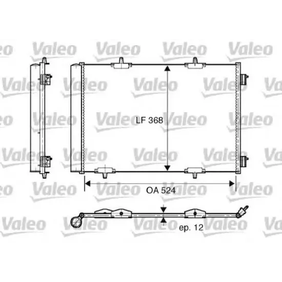 Condensator, Climatizare VALEO 818015