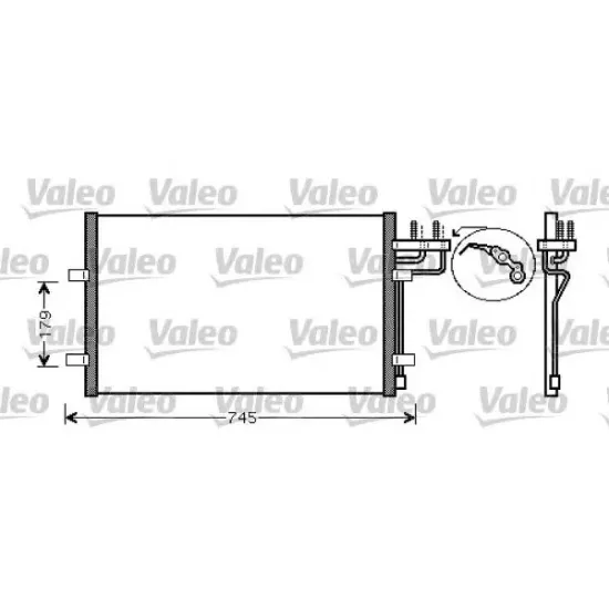 Condensator, Climatizare VALEO 818046