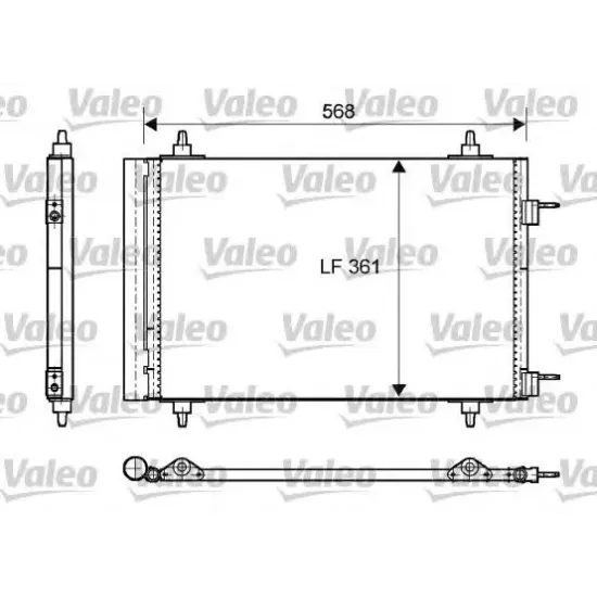 Condensator, Climatizare VALEO 818170