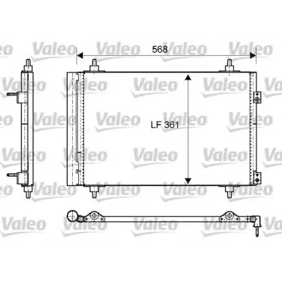 Condensator, Climatizare VALEO 818171