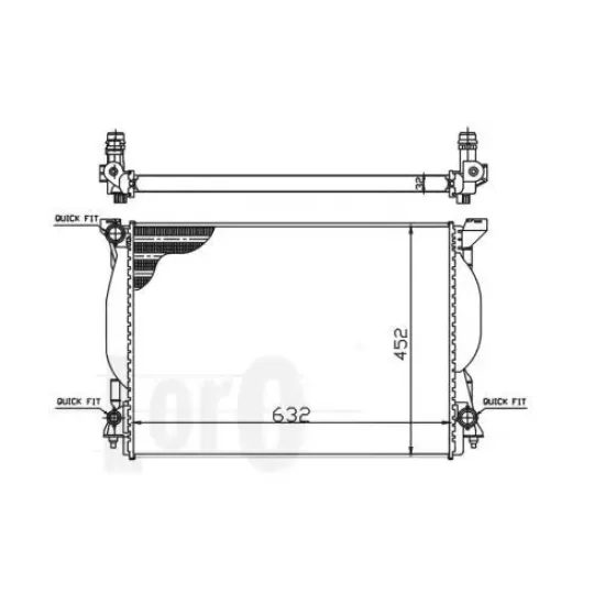 Racire Motor, Radiator LORO 003-017-0013