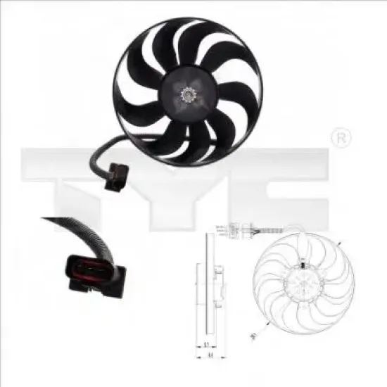 Ventilator, Radiator TYC 837-0001