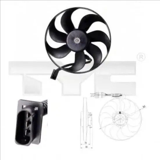 Ventilator, Radiator TYC 837-0002