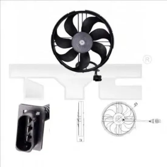 Ventilator, Radiator TYC 837-0018