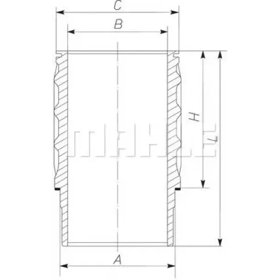 Camasa Cilindru MAHLE ORIGINAL 061 WN 26 01