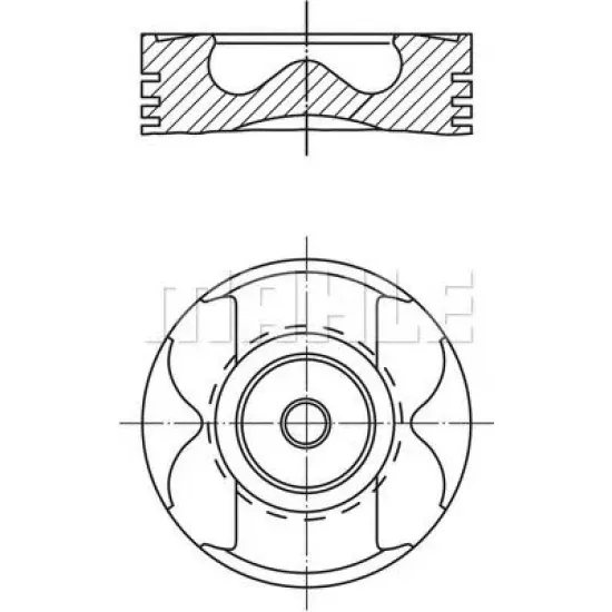 Piston MAHLE ORIGINAL 004 56 00