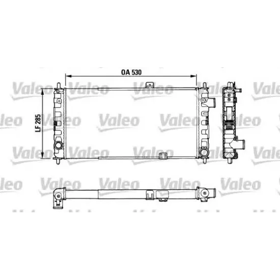 Racire Motor, Radiator VALEO 883751