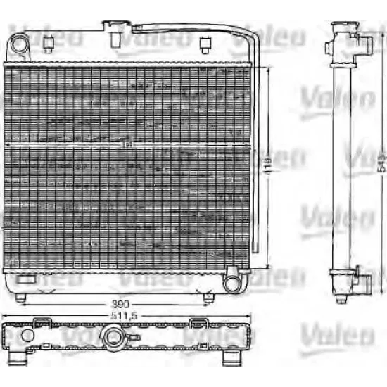 Racire Motor, Radiator VALEO 883777