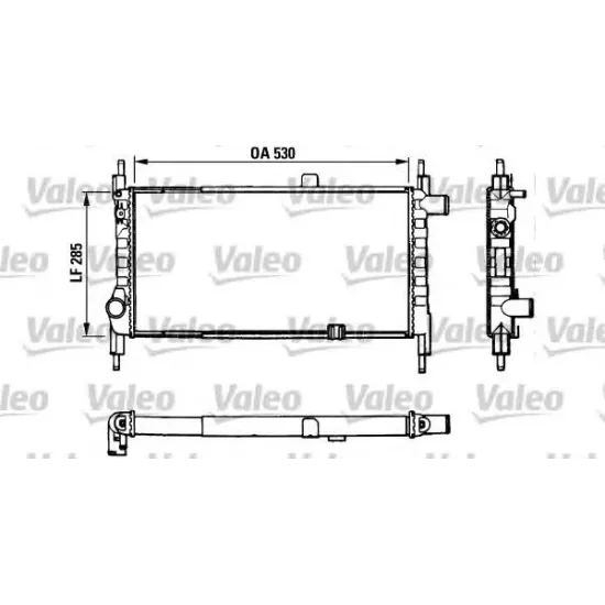 Racire Motor, Radiator VALEO 883857