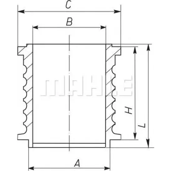 Camasa Cilindru MAHLE ORIGINAL 004 WR 24 00