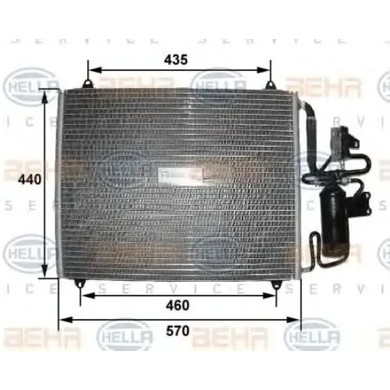 Condensator, Climatizare HELLA 8FC 351 035-271