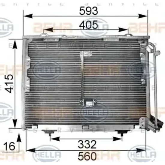 Condensator, Climatizare HELLA 8FC 351 036-011