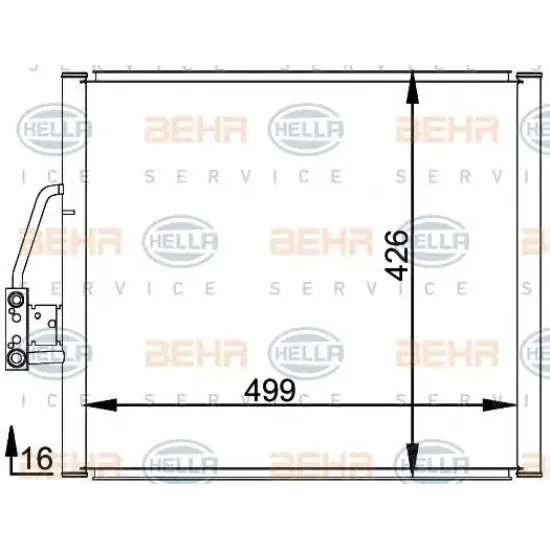 Condensator, Climatizare HELLA 8FC 351 037-051