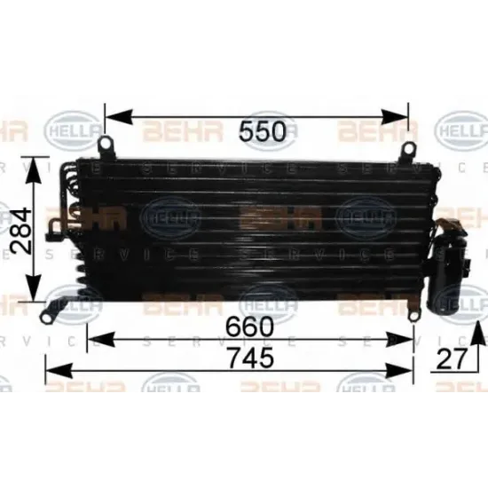 Condensator, Climatizare HELLA 8FC 351 037-301