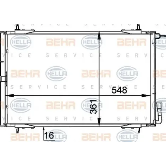 Condensator, Climatizare HELLA 8FC 351 037-511