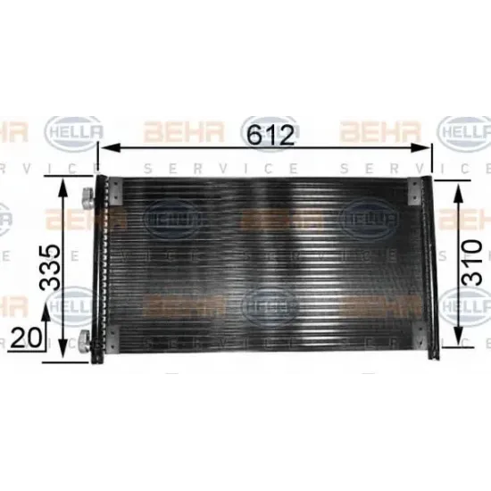 Condensator, Climatizare HELLA 8FC 351 038-311