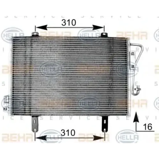 Condensator, Climatizare HELLA 8FC 351 038-591