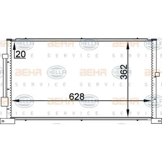 Condensator, Climatizare HELLA 8FC 351 038-711