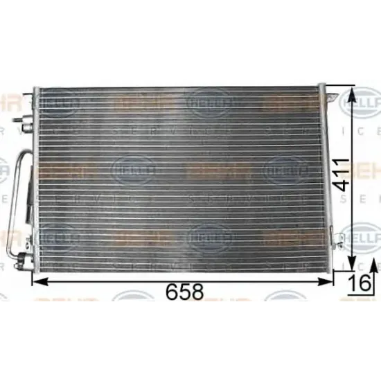 Condensator, Climatizare HELLA 8FC 351 300-311