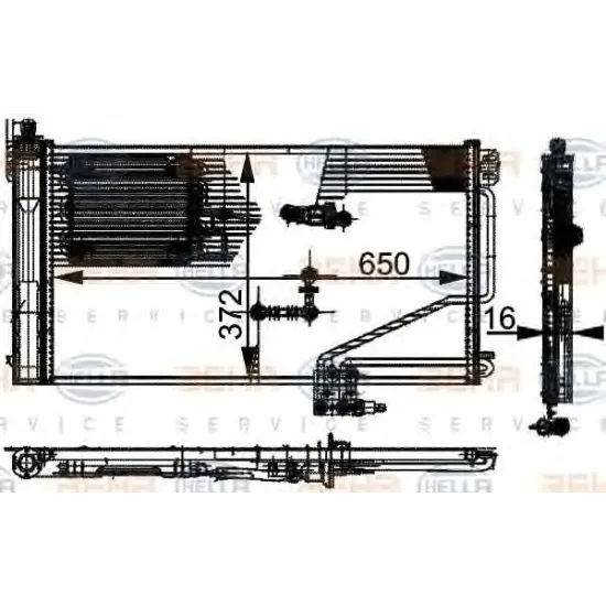 Condensator, Climatizare HELLA 8FC 351 301-341