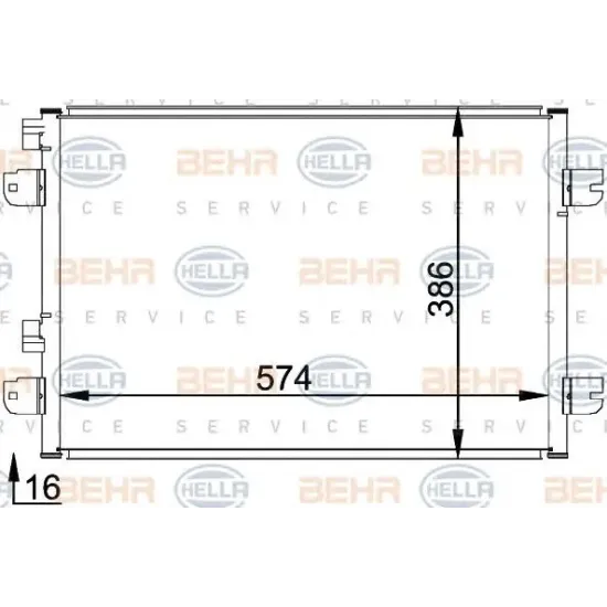 Condensator, Climatizare HELLA 8FC 351 318-371