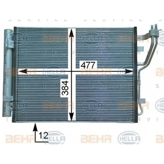 Condensator, Climatizare HELLA 8FC 351 318-701