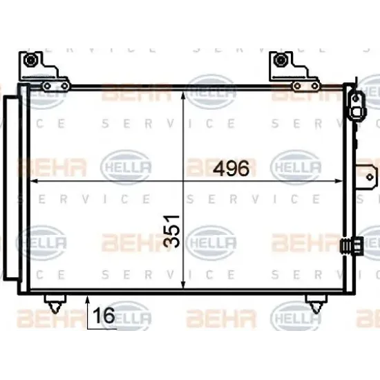 Condensator, Climatizare HELLA 8FC 351 319-201