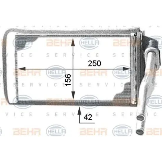 Incalzire Habitaclu, Schimbator Caldura HELLA 8FH 351 312-001