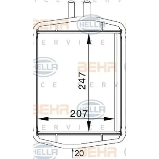 Incalzire Habitaclu, Schimbator Caldura HELLA 8FH 351 313-241